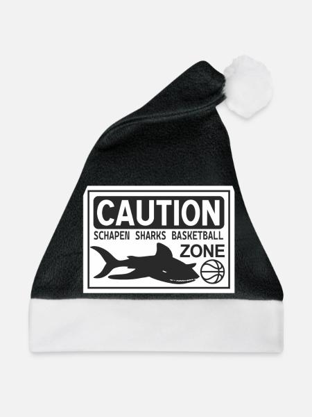CAUTION SHARKS white - Weihnachtsmütze - Schwarz/Weiß