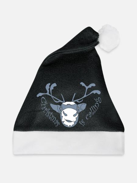Christmas is calling - Weihnachtsmütze - Schwarz/Weiß