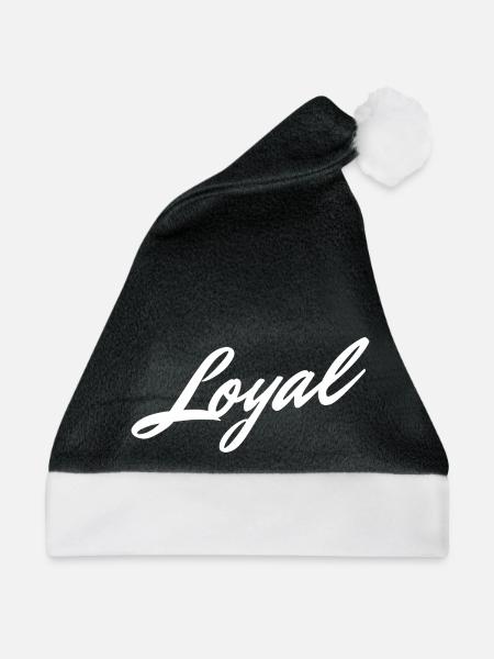 Loyal Loyalität - Weihnachtsmütze - Schwarz/Weiß - Vorne