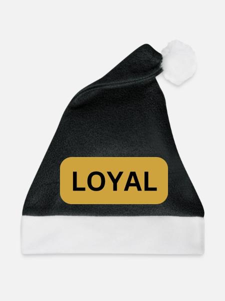 Loyal Loyalität - Weihnachtsmütze - Schwarz/Weiß - Vorne