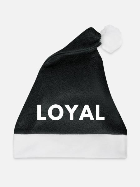 Loyal Loyalität - Weihnachtsmütze - Schwarz/Weiß - Vorne