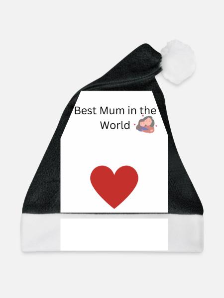 mum - Weihnachtsmütze - Schwarz/Weiß