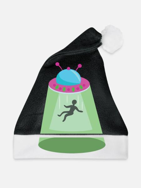 Ufo - Weihnachtsmütze - Schwarz/Weiß