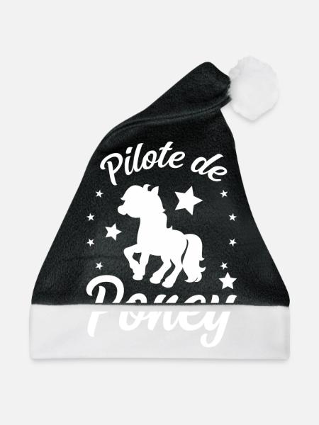 Pony-Pilot - Weihnachtsmütze - Schwarz/Weiß