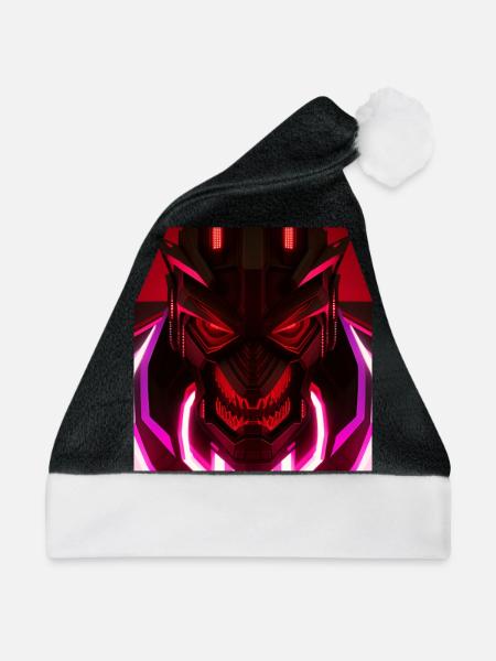Digitalmonster - Weihnachtsmütze - Schwarz/Weiß