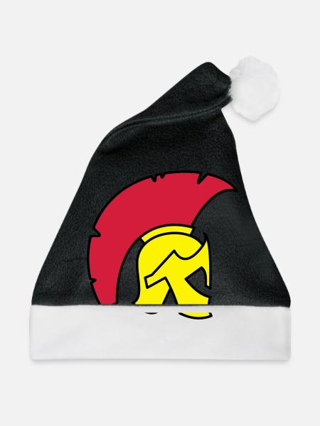 Spartan Helm - Weihnachtsmütze - Schwarz/Weiß