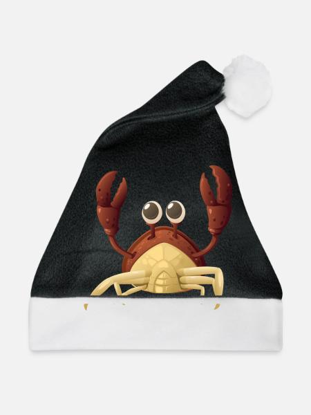 Crab red - Weihnachtsmütze - Schwarz/Weiß