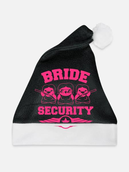 Bride Security Penguins - Weihnachtsmütze - Schwarz/Weiß