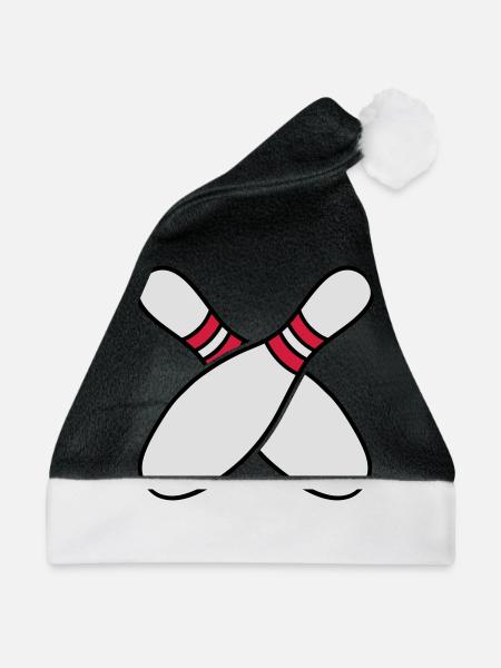 2 Bowling Pins - Weihnachtsmütze - Schwarz/Weiß