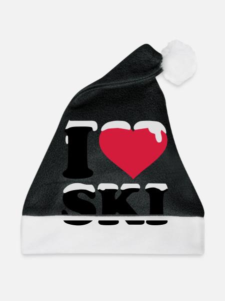 Ski - Weihnachtsmütze - Schwarz/Weiß