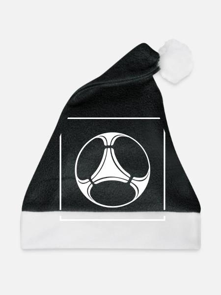 Fußball Soccer - Weihnachtsmütze - Schwarz/Weiß