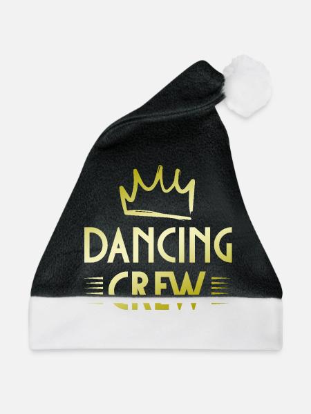 Dancing Crew - Weihnachtsmütze - Schwarz/Weiß - Vorne