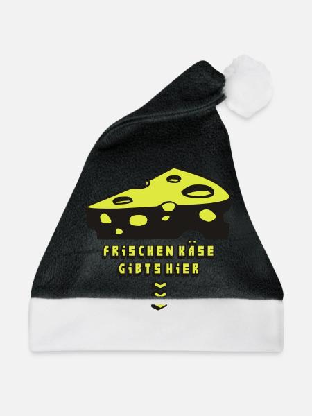 cheese3_2f - Weihnachtsmütze - Schwarz/Weiß