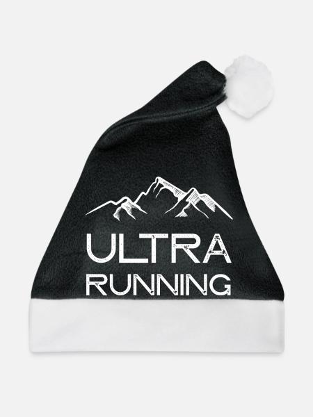 Ultra Running - Weihnachtsmütze - Schwarz/Weiß - Vorne