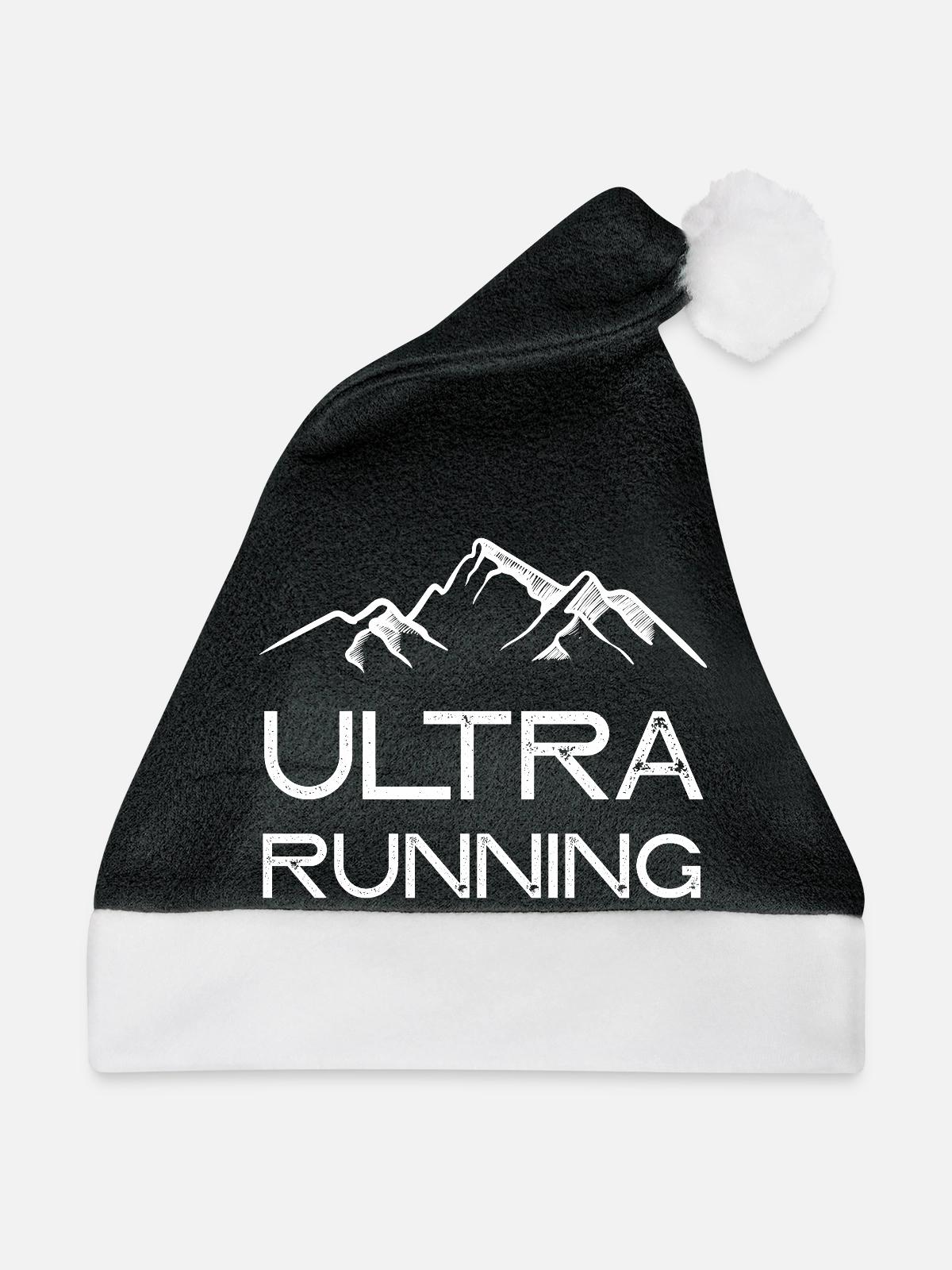 Ultra Running - Weihnachtsmütze - Schwarz/Weiß - Vorne