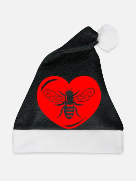 Im Herzen von - Weihnachtsmütze - Schwarz/Weiß