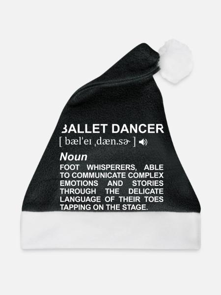 Balletttänzer Definition - Weihnachtsmütze - Schwarz/Weiß - Vorne