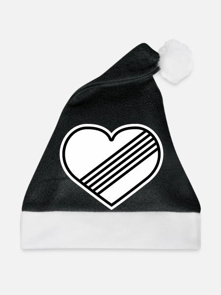 Vollgas Herz gegen Tempolimit - Weihnachtsmütze - Schwarz/Weiß