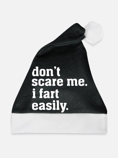 Erschreck mich nicht, ich leicht lustiger sarkastischer Humor - Weihnachtsmütze - Schwarz/Weiß