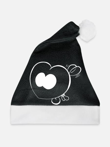 Trickster Yum - Weihnachtsmütze - Schwarz/Weiß - Vorne
