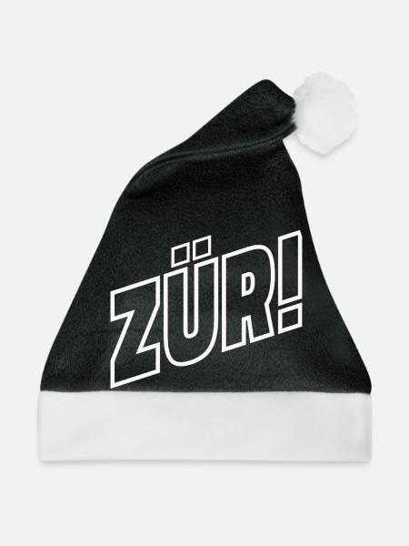 ZÜRI - Weihnachtsmütze - Schwarz/Weiß