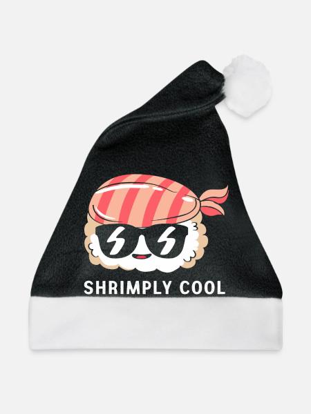 Shrimp - Weihnachtsmütze - Schwarz/Weiß - Vorne