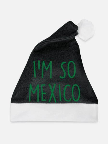 Mexico Mexiko - Weihnachtsmütze - Schwarz/Weiß