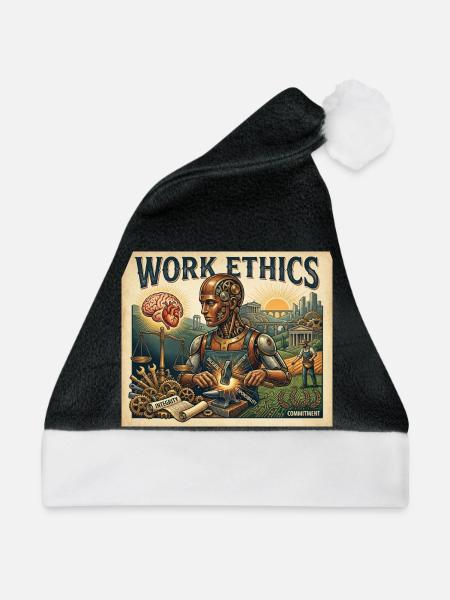 Work Ethics - Weihnachtsmütze - Schwarz/Weiß