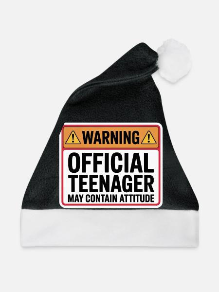 Teenager - Weihnachtsmütze - Schwarz/Weiß