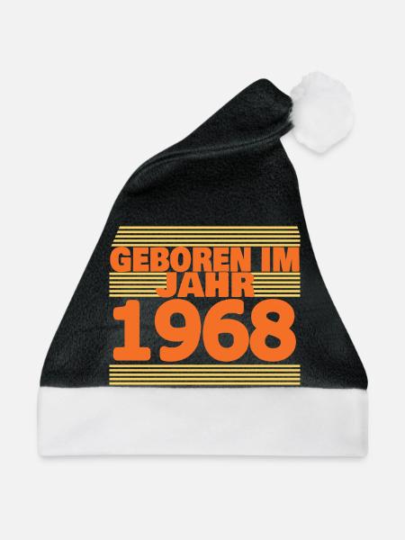 1968 - Weihnachtsmütze - Schwarz/Weiß