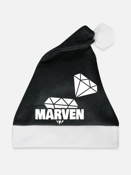 Edel Marven - Weihnachtsmütze - Schwarz/Weiß - Vorne