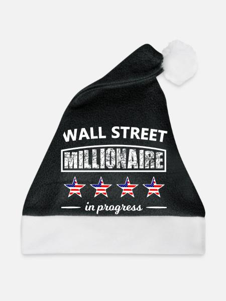 Wall Street Millionär - Weihnachtsmütze - Schwarz/Weiß