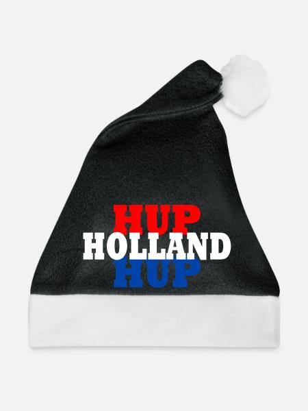 Hup holland hup - Weihnachtsmütze - Schwarz/Weiß - Vorne