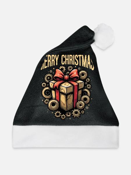Merry Christmas Steampunk-weihnachten - Weihnachtsmütze - Schwarz/Weiß