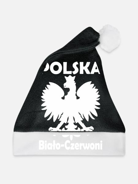 POLSKA - Weihnachtsmütze - Schwarz/Weiß - Vorne