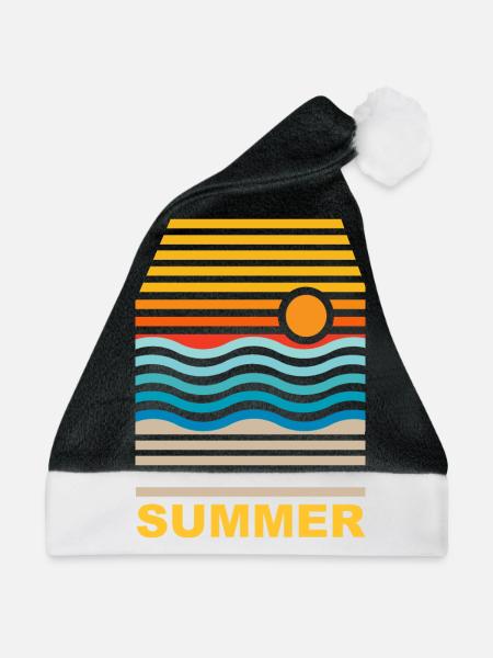 Sommer - Weihnachtsmütze - Schwarz/Weiß
