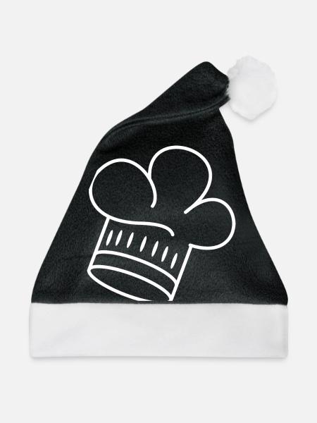 Kochmütze - Weihnachtsmütze - Schwarz/Weiß