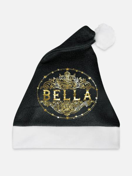 Bella - Weihnachtsmütze - Schwarz/Weiß