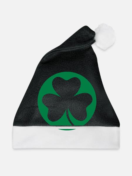 Shamrock - Weihnachtsmütze - Schwarz/Weiß
