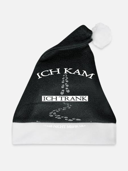 Weiß nicht mehr genau - Weihnachtsmütze - Schwarz/Weiß - Vorne