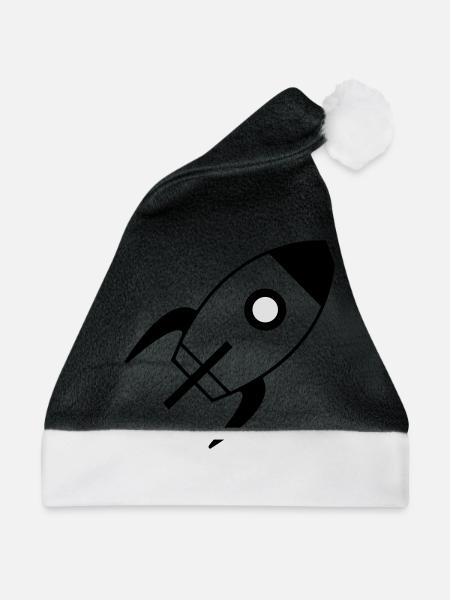 spaceship - Weihnachtsmütze - Schwarz/Weiß