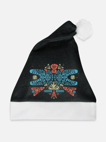 Ornamental I - Weihnachtsmütze - Schwarz/Weiß