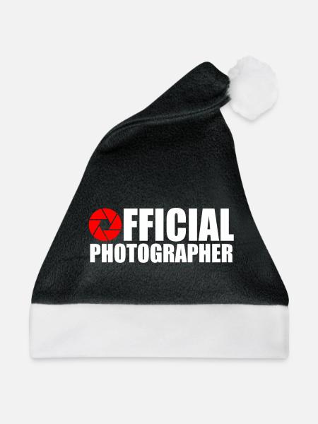 Offizieller Fotograf - Weihnachtsmütze - Schwarz/Weiß