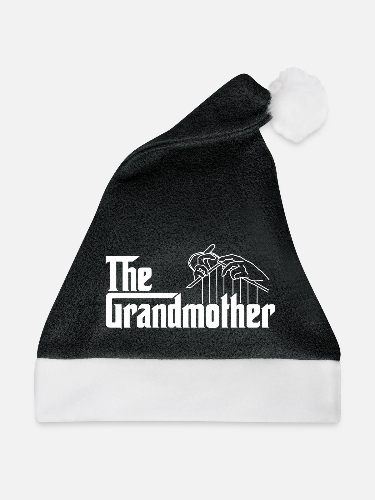 Die Großmutter - Weihnachtsmütze - Schwarz/Weiß - Vorne
