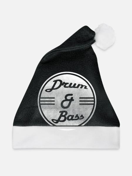 Drum & Bass - Weihnachtsmütze - Schwarz/Weiß