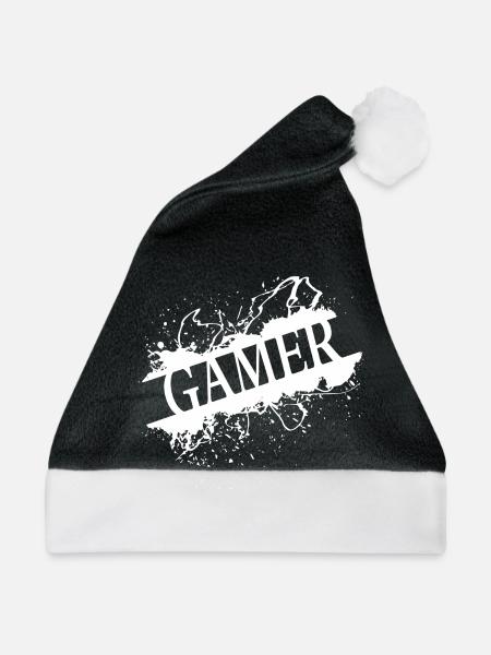 Gamer - Passion - Weihnachtsmütze - Schwarz/Weiß