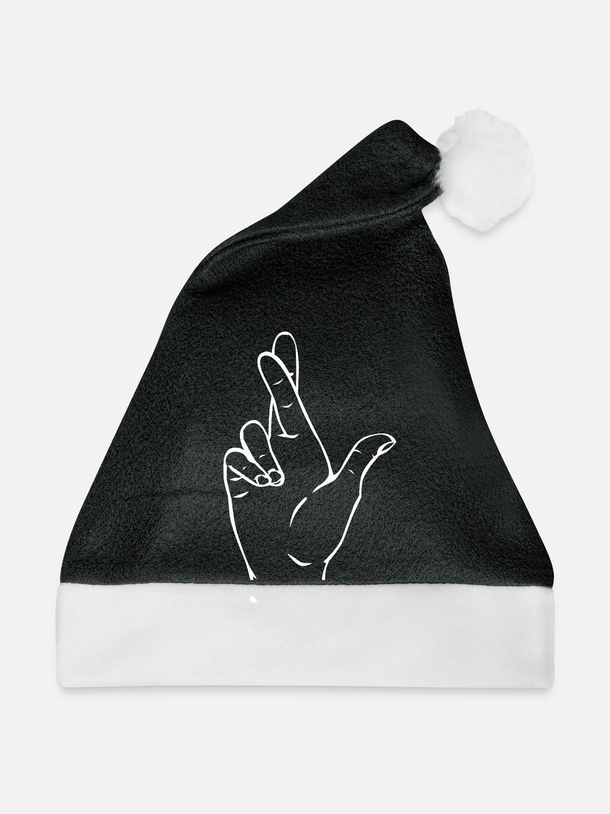 Versprechen... - Weihnachtsmütze - Schwarz/Weiß - Vorne