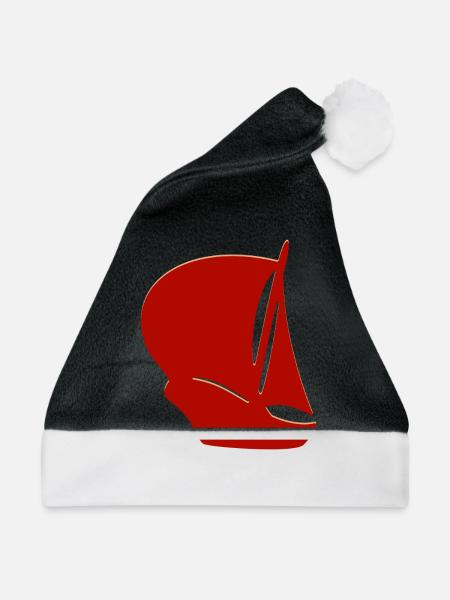 Piraten Segelschiff - Weihnachtsmütze - Schwarz/Weiß