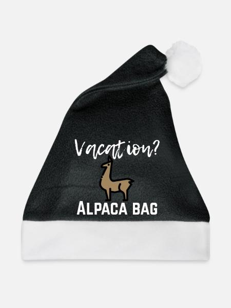 Vacation? - Weihnachtsmütze - Schwarz/Weiß