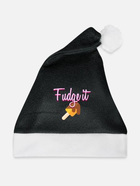Fudge it - Weihnachtsmütze - Schwarz/Weiß
